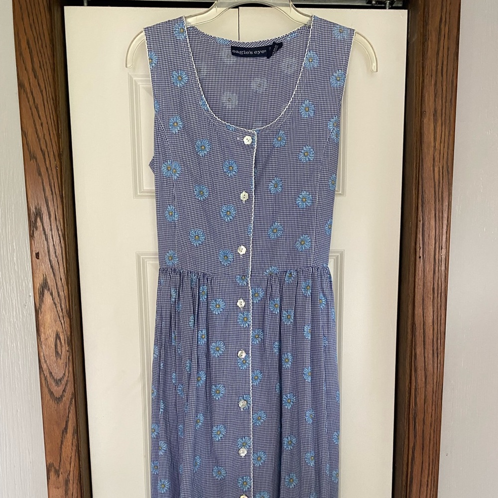 Eagle eye vintage midi cotton dress